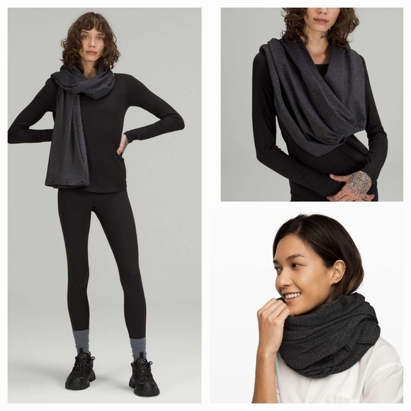 lululemon athletica Accessories - Lululemon Vinyasa‎ Scarf Convertible Snap Wrap Heathered Shawl